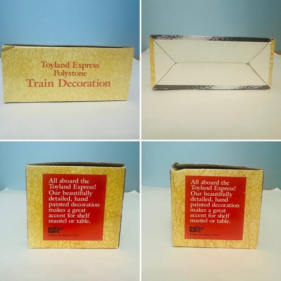 3 Piece Hand Painted Train Set Christmas Holiday Decor - Picture 11 of 11